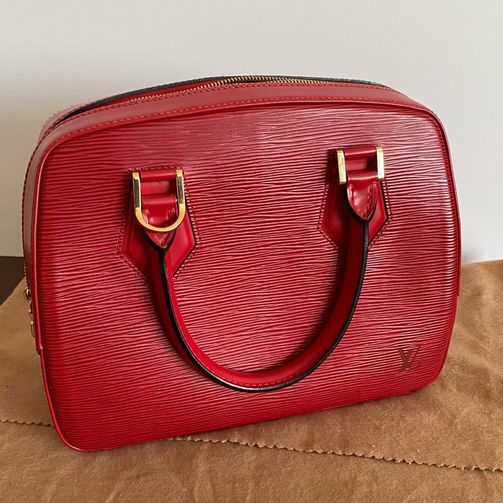Louis Vuitton Episablon Handbag Castilian Red Epi Leather bag